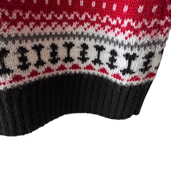 Icewear Iceland Full Zip Wool Blend Sweater Cardigan Fair Isle Nordic Cozy Large - Picture 10 of 16